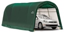 ShelterLogic Foliengarage Round Top 18,3 m², grün, 300×610 cm – Garage-in-a-Box, DuPont-Stahlrahmen, wetterfest