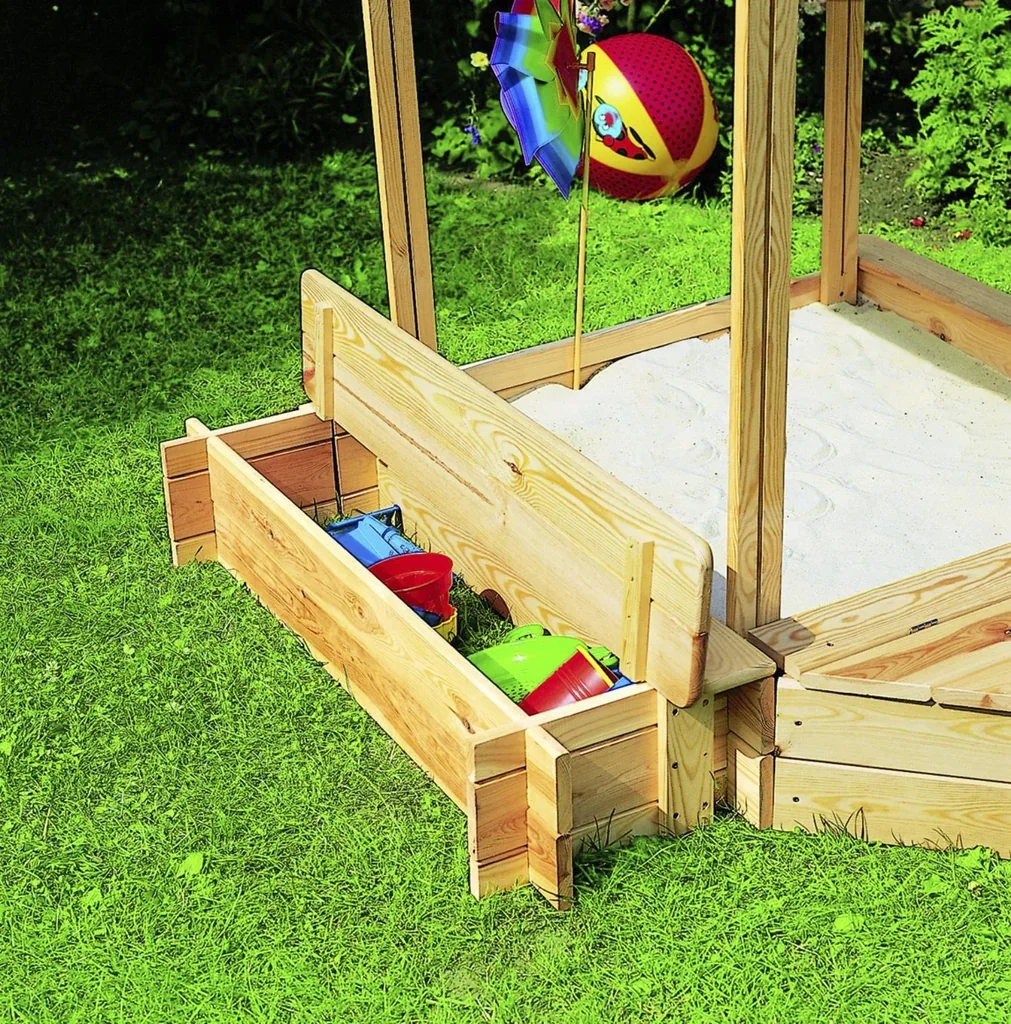 Sitz- & Bugbox für Sandkasten "Peter"