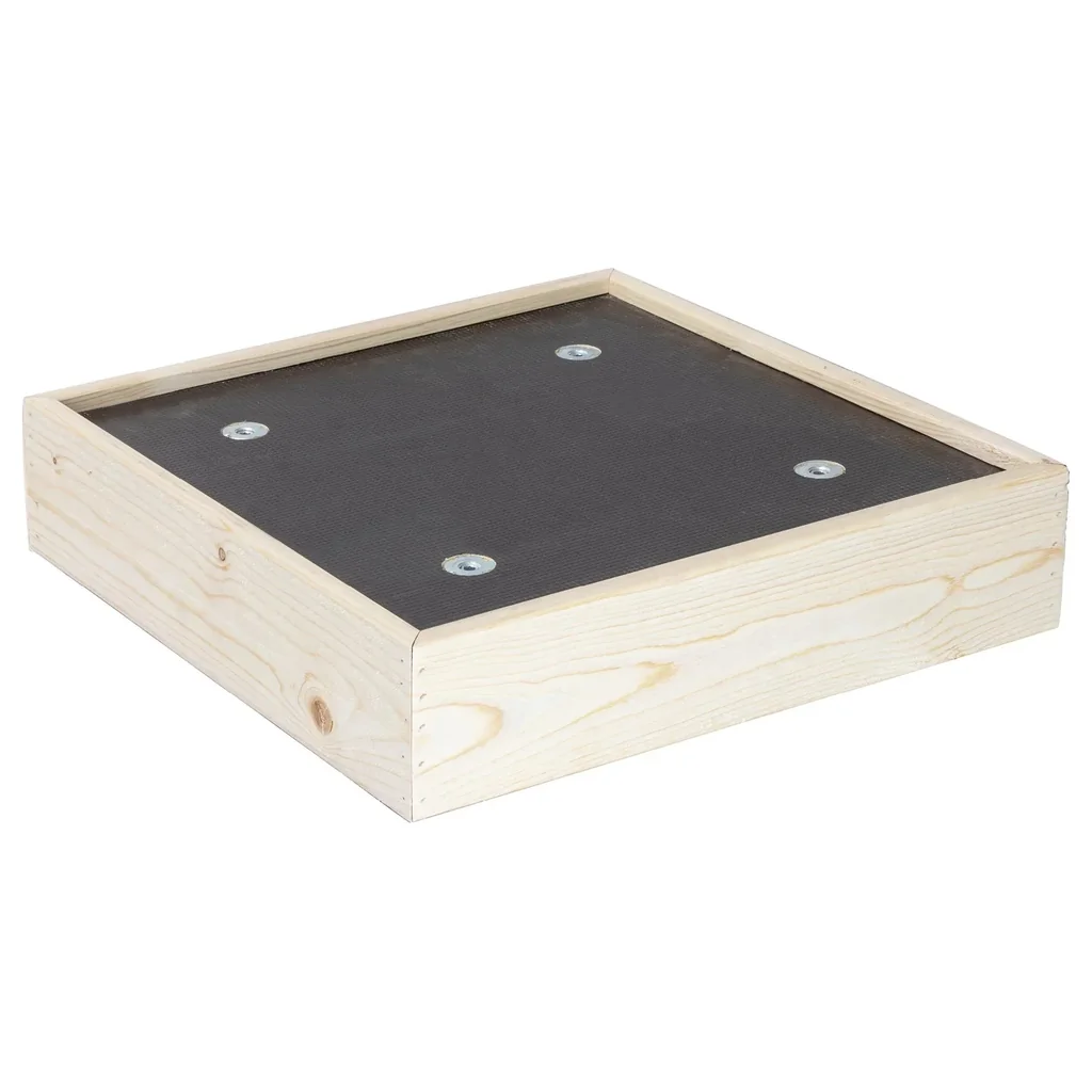 Multi Roller MR 0060, 38 x 38 x 10 cm, harte Rollen Ø 63 mm, Platte Multiplex Maxigrip FSC®, Tragkraft 200 kg