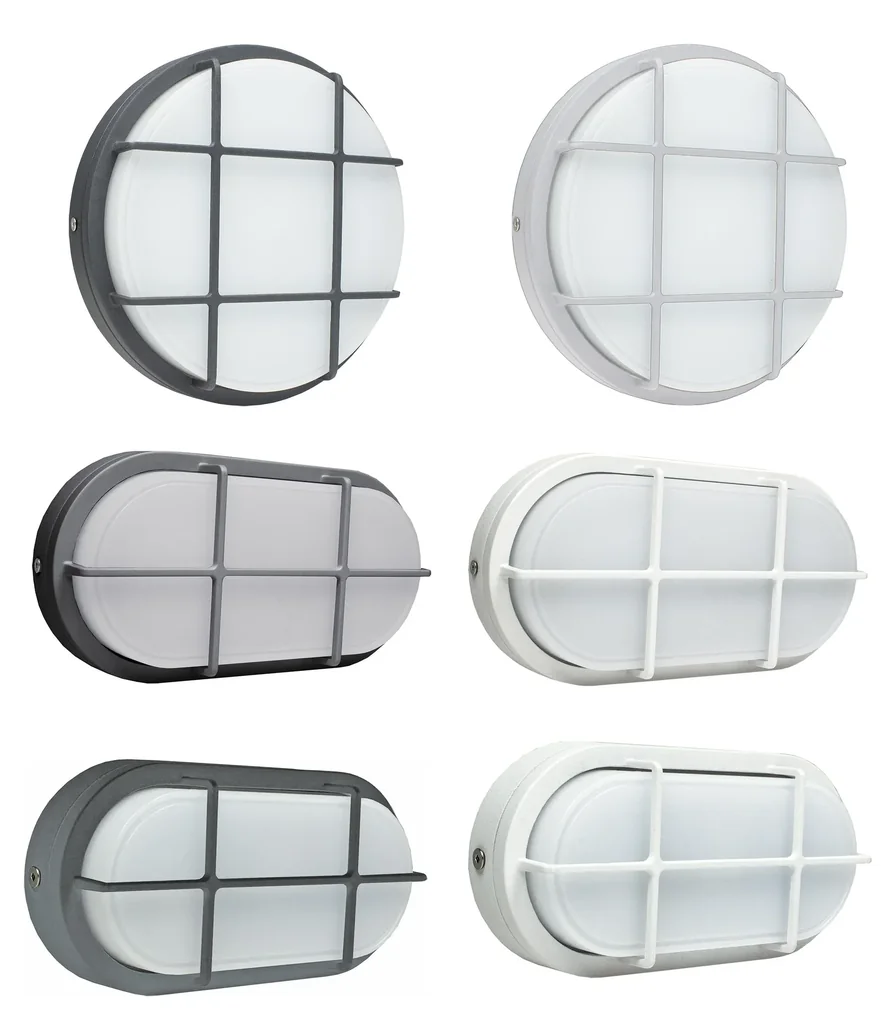 LED-Wandleuchte, rund, 20W, mit Samsung-Chip, anthrazit