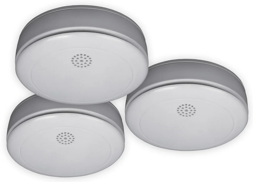 10-Jahres Rauchwarnmelder RM218, inkl. Batterie, 3er Set