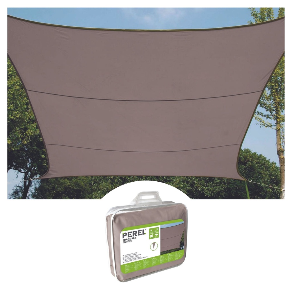 sonnensegel - rechteckig - 4 x 3 m - taupe