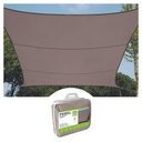 Sonnensegel - rechteckig - 4 x 3 m - taupe