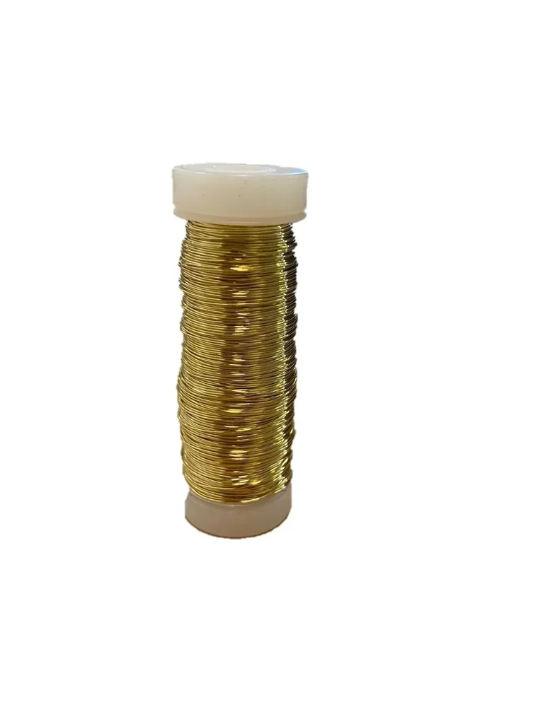 Bindedraht 50 g - goldfarbend