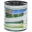 Sternband,200M,20Mm, Weiß/Grün, 2Xcu 0,30+4X Edelstahl 0,30