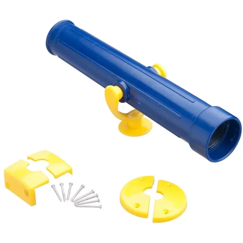Spielzeug Teleskop Blau/Gelb 350 mm inkl. Befestigungsmaterial, für Spielanlagen