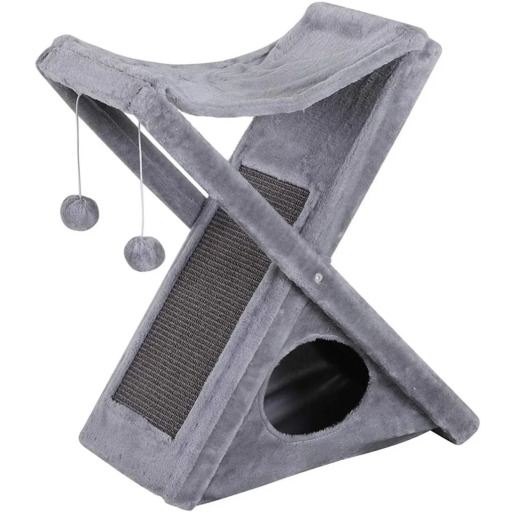 Katzenturm mit Höhle und Hängematte