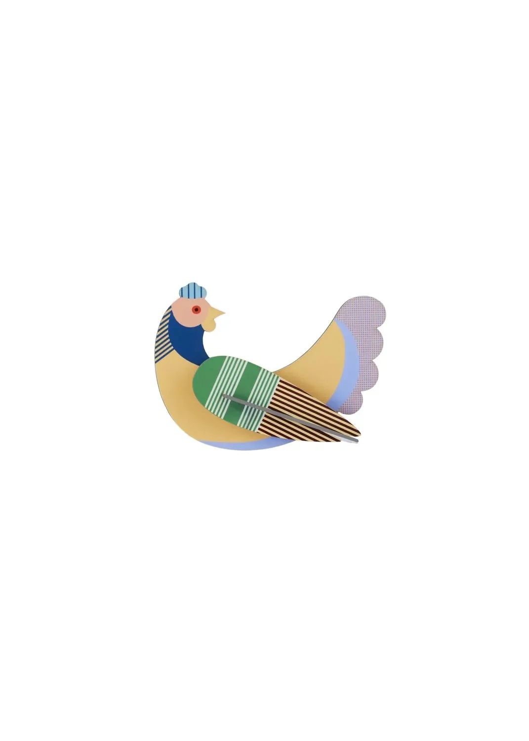 Studio ROOF Ornament, Bastel-Set, 3D Wandobjekt - Huhn