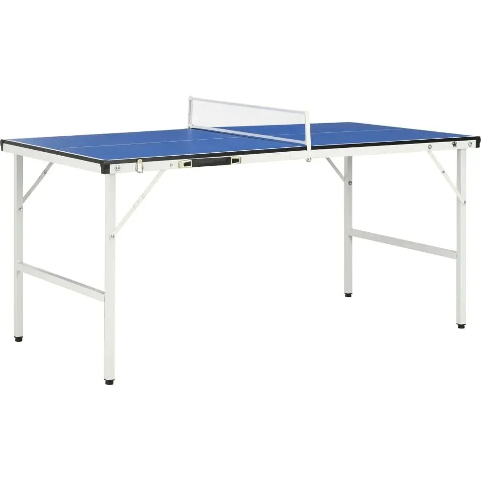 Tischtennistisch mit Netz 5 Fuß 152x76x66 cm blau