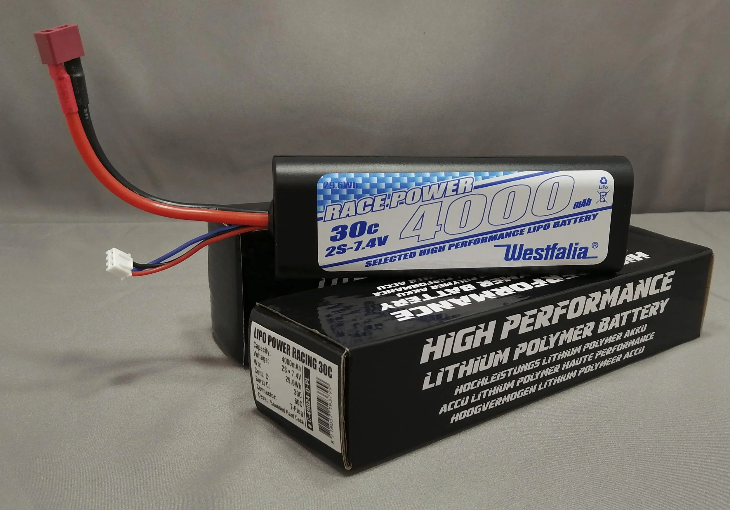Power Racing 50C - 6000Mah - 3S - 11,1V - XT-90 - Semi-Soft Case
