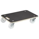 Transporthilfe MM 1614, 59 x 39 x 13,5 cm, harte Rollen Ø 100 mm, Rollenlager, Platte Maxigrip FSC®, 400 kg Tragkraft