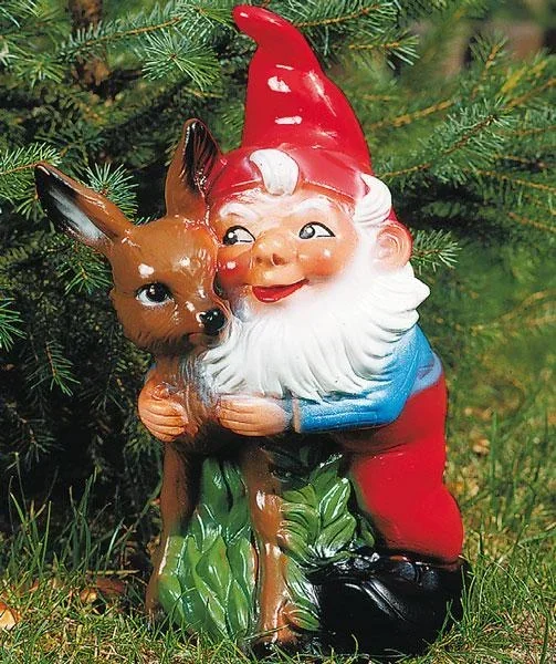 Zwerg mit Reh 30 cm
