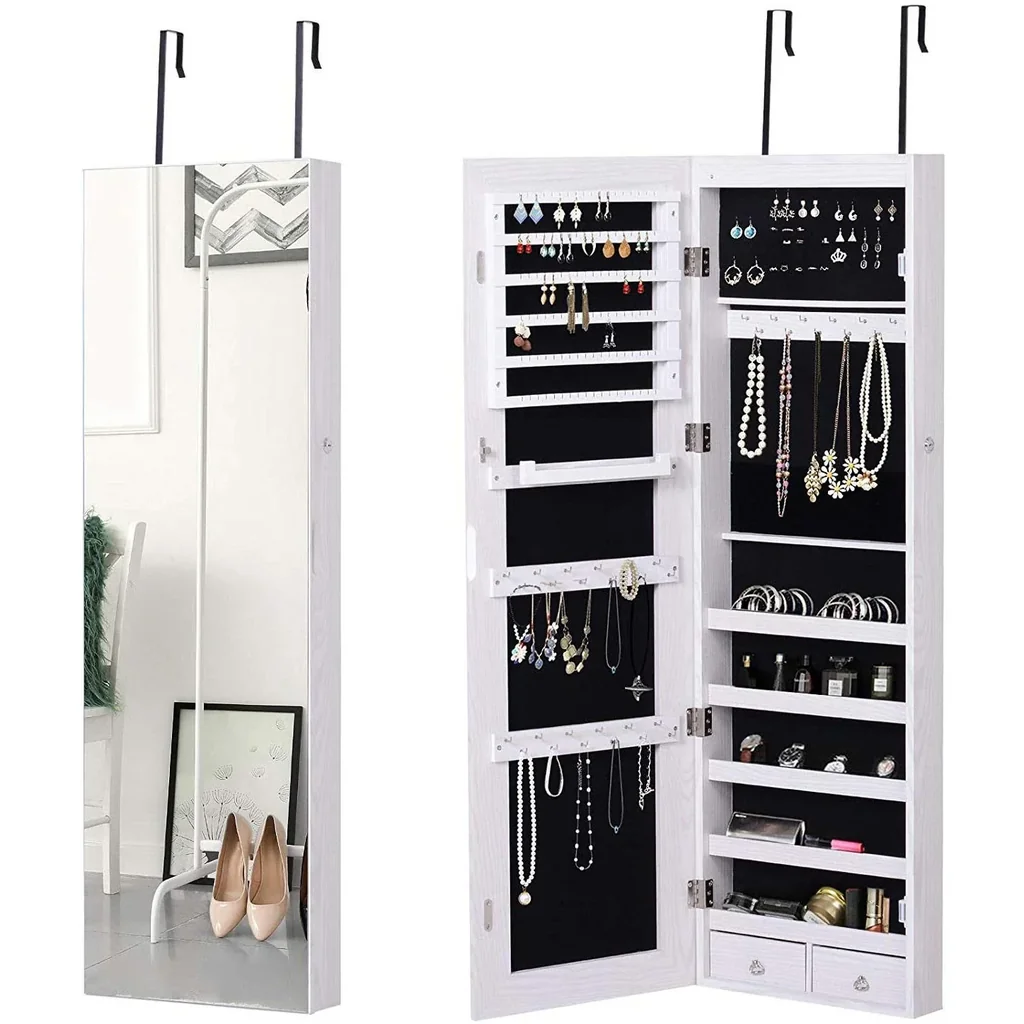 LED Schmuckschrank mit Spiegel