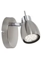 LED Spot Wandleuchte, 3 Watt, GU10, matt-nickel