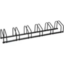 Fahrradständer Aufstellständer 6 Fahrräder Schwarz