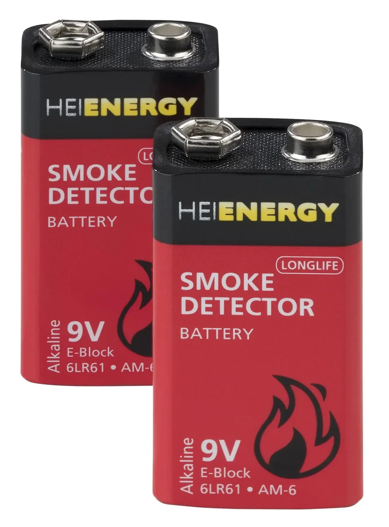 Longlife Batterie E-Block Alkaline für Rauchwarnmelder - 2er Pack