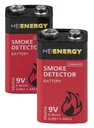 Longlife Batterie E-Block Alkaline für Rauchwarnmelder - 2er Pack