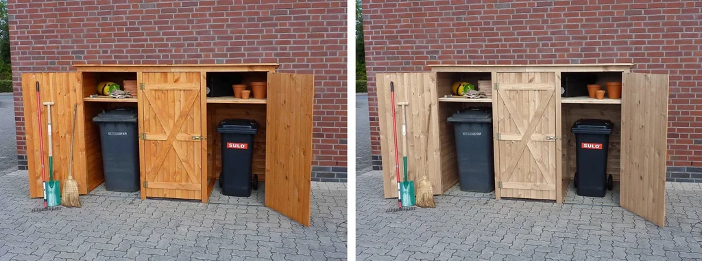 Mülltonnenschrank 3türig