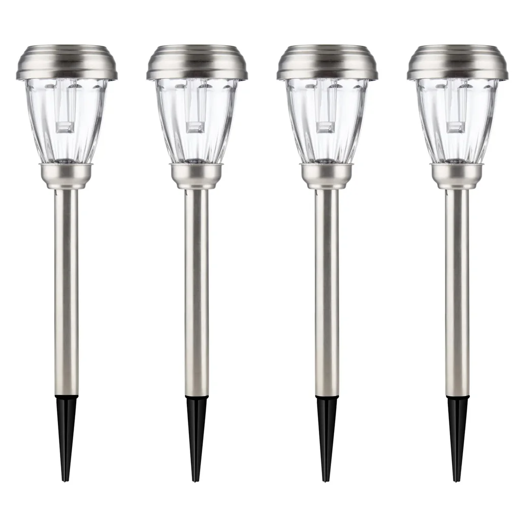 Solar LED Wegeleuchten - 4 Stück