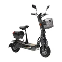 E-Roller "Evoking" Safety 45 km/h inklusive Blinkanlage und Gepäck-Case schwarz