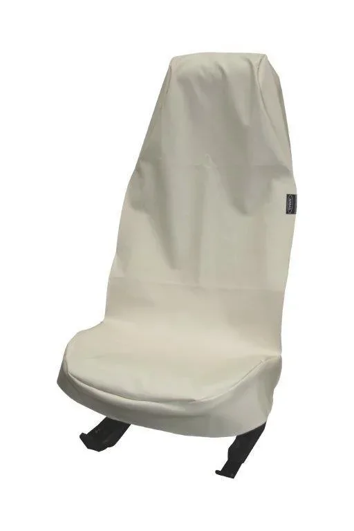 Sitzschoner Kunstleder, creme