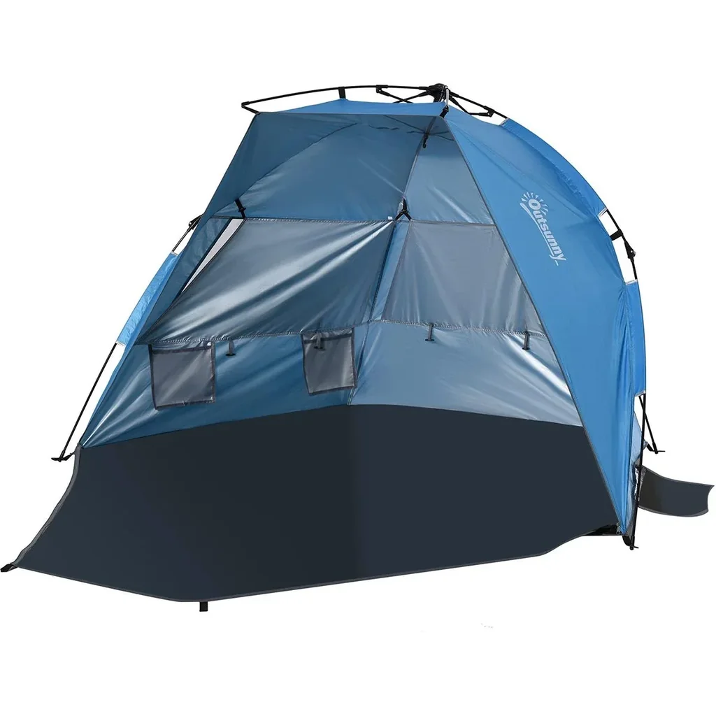 Strandmuschel für 2 Personen blau
