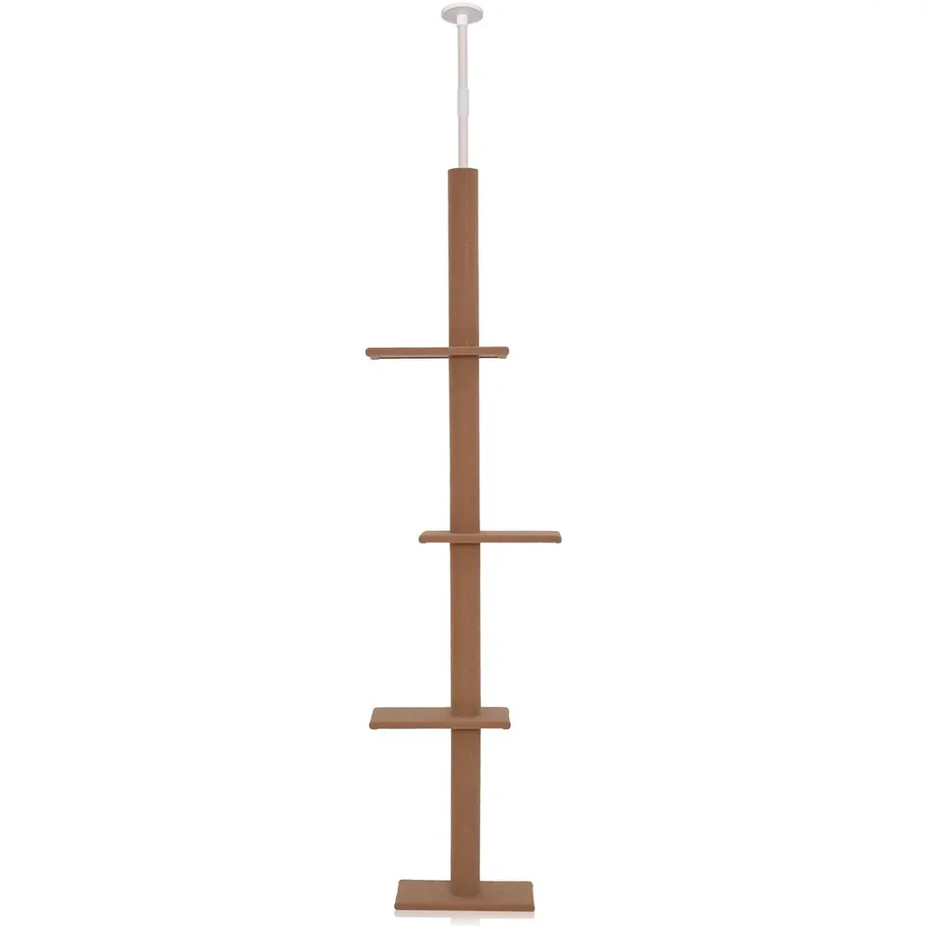 Kratzbaum-Wandhalterung höhenverstellbar, braun