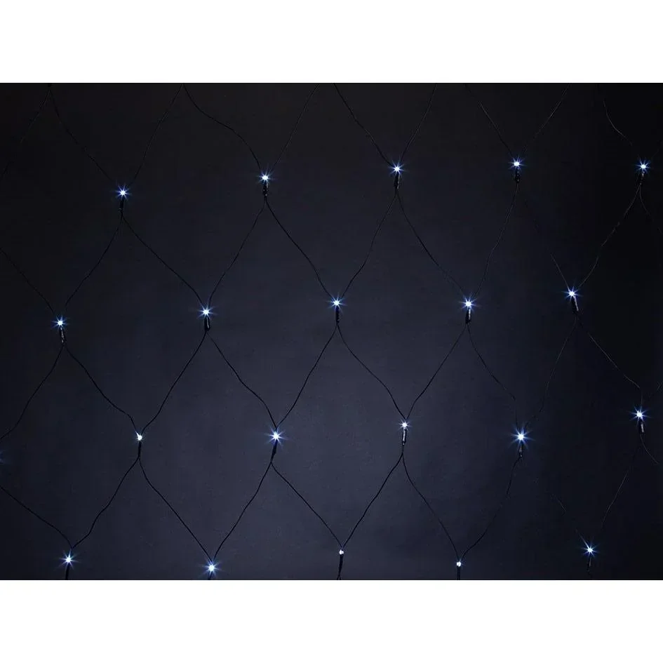 Vellight Netzbeleuchtung - 2x2m - 144 LED- Kaltweiß - Innen und Außen