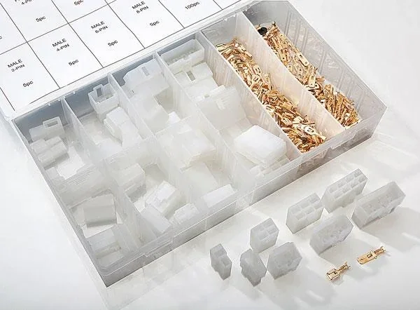 Flachstecker Gehäuse Set, 240-teilig, mit Flachstecker