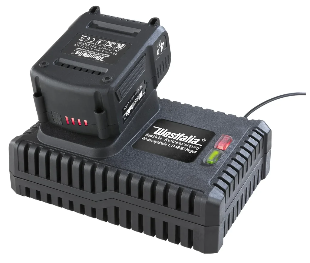 Starter-Set 18 Volt Li-Ionen Familie: 1 x Akku 2,0 Ah + 1 x Schnellladegerät