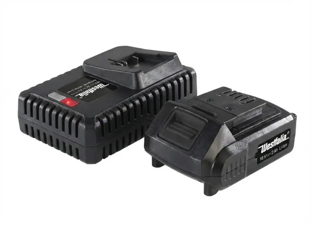 Starter-Set 18 Volt Li-Ionen Familie: 1 x Akku 2,0 Ah + 1 x Schnellladegerät