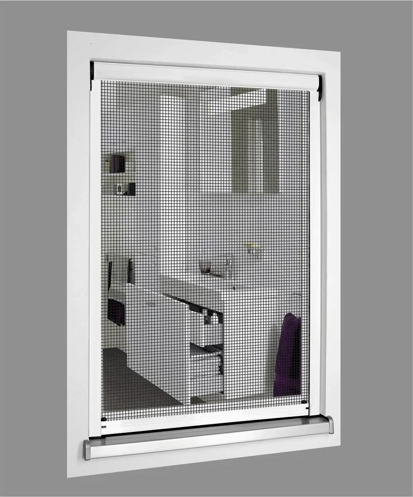 Insektenschutzrollo, 130 x 160 cm in weiß