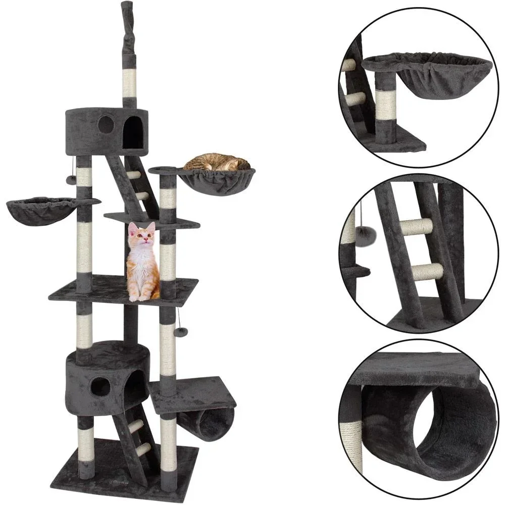 Codoca Kratzbaum, Deckenhöhe 240 - 260 cm Dunkelgrau