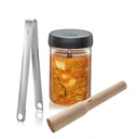 Fermentier-Set "NATIVO", Starter-Set mit Anleitung, Stößel, Zange und Rezeptheft, 4-teilig