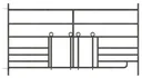 Schafpanel 1,83 Meter mit 2 Lämmerschlüpfe