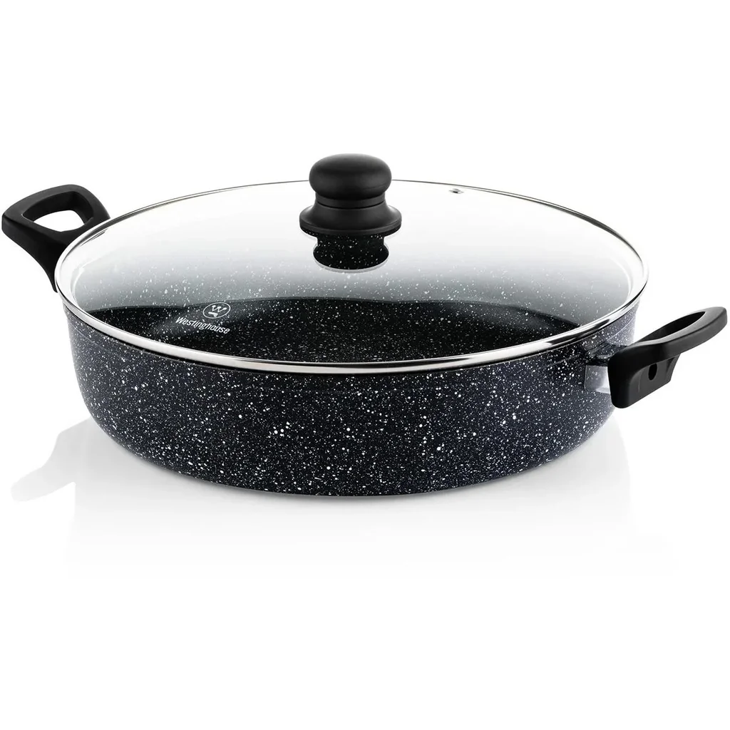 Bratpfanne Schwarzer Marmor - 32 cm