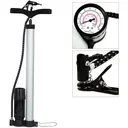 Stand-/Fahrradluftpumpe aus Aluminium mit Manometer