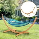 Hängemattengestell für Hängematte Hängemattenständer mit Zugseil Garten Strand Kiefer 325 x 120 x 118 cm bis 220 kg