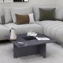 Couchtisch 79,5x79,5x30 cm Spanplatte hochglänzend grau