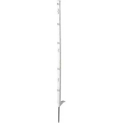 Klassischer Kunststoffmast 105 cm, einstufig, weiß (5 Stück)