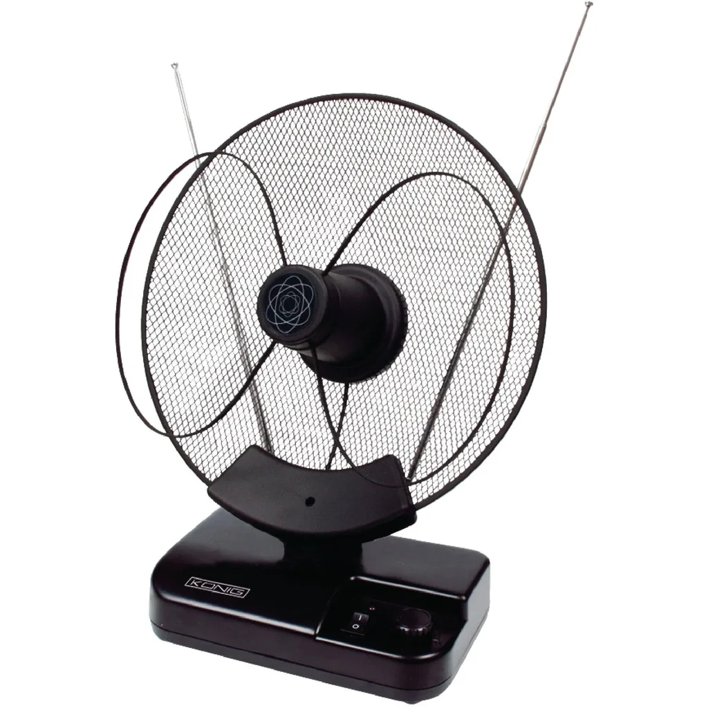 Verstärkt Innen DVB-T/T2 - DAB+ Zimmerantenne mit Verstärker 36 dB FM / VHF / UHF