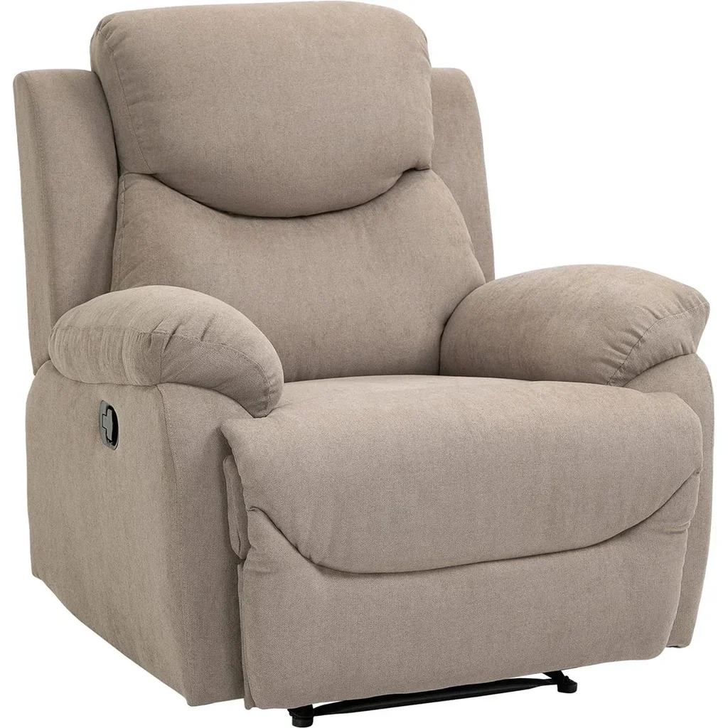 Relaxsessel Einzelsofa Liege 150° neigbar Fernsehsessel Leinen Beige 97 x 96 x 105,5 cm