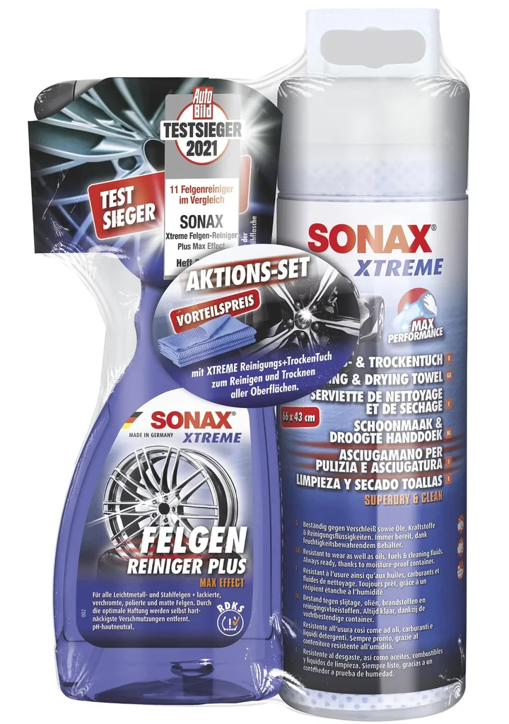 XTREME Felgenreiniger + XTREME Reinigungs+Trockentuch AktionsSet
