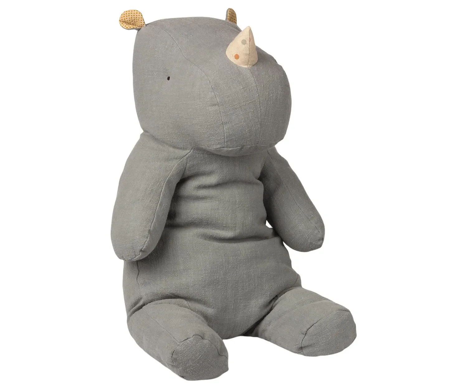 Maileg Plüschtier, Kuscheltier, Stofftier - Safari-Freunde: Nashorn, Groß