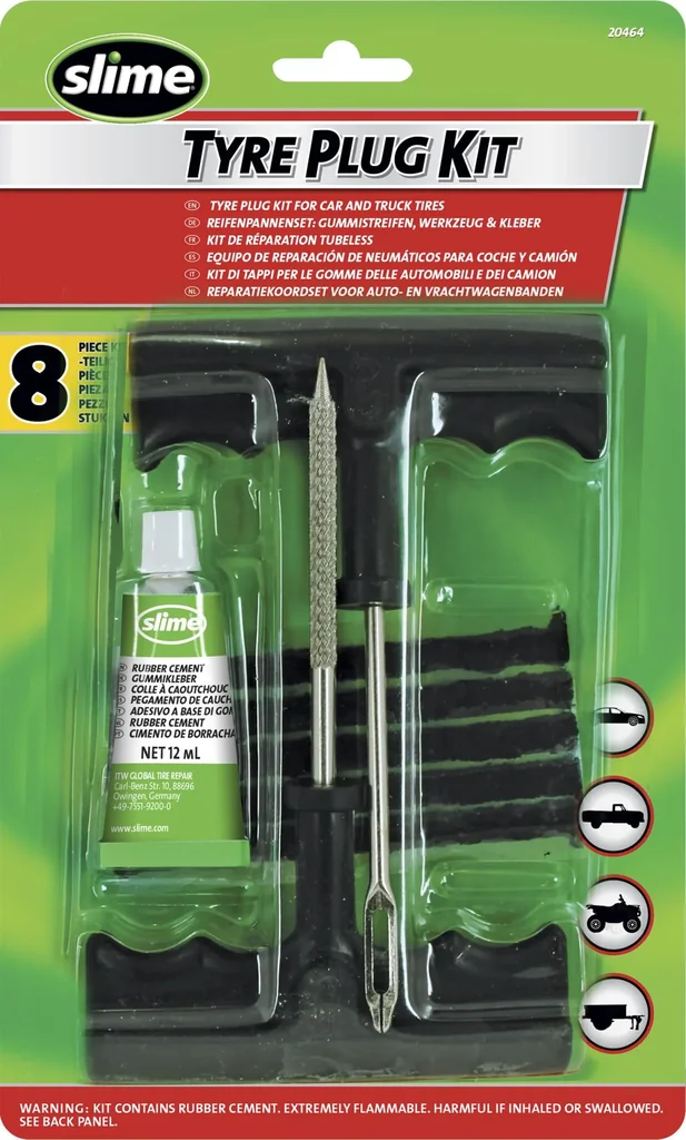 Reifenreparaturset - 8 teilig - geruchslos