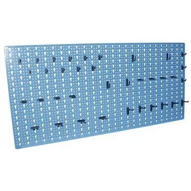 Stahl-Werkzeugwand mit 36 Haken - 46x98 cm