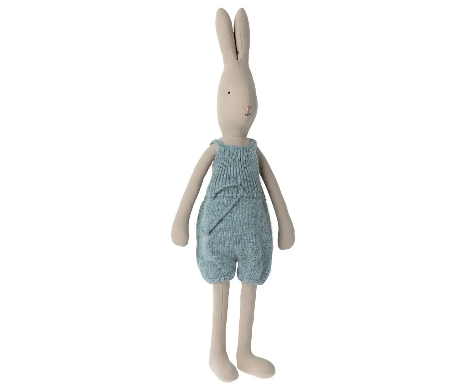 Maileg Kinderspielzeug, Kinderpuppe - Kaninchen Größe 4, gestrickter Hosenanzug
