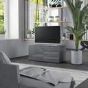 TV-Schrank 80x34x36 cm Spanplatte hochglänzend grau