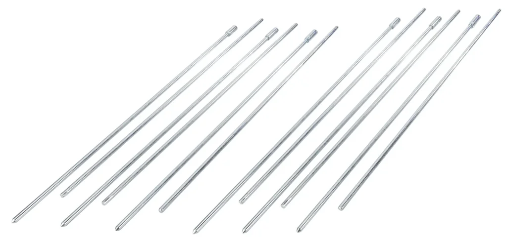 Pflanzstäbe 6 Stück massiv verzinkt