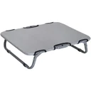 Hundeliege Hundebett Katzenbett Schlafplatz faltbar grau L59 x B46 x H15 cm